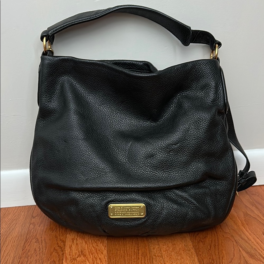 Black Leather Shoulder Bag